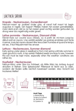 Pilstar Themaserie Kropsla Neckarr.Sel.Zomerdiamant - Groentezaden - 500 stuks