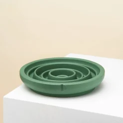 Pino Anti Schrok Bowl - Kattenvoerbak - Ø18x4 cm Groen Geschikt Voor Katten En Kleine Honden Small