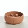 Pino Anti Schrok Bowl - Kattenvoerbak - Ø18x4 cm Terracotta Geschikt Voor Katten En Kleine Honden Small