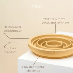 Pino Anti Schrok Bowl - Kattenvoerbak - Ø18x4 cm Terracotta Geschikt Voor Katten En Kleine Honden Small