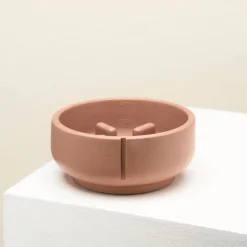 Pino Anti-Schrok Voerbak - Hondenvoerbak - 16.1x15x7.1 cm Terracotta Geschikt Voor Katten En Kleine Honden Small