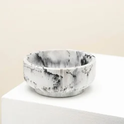 Pino Classic Bowl - Hondenvoerbak - Ø21.7x9 cm Grijs Marmer Geschikt Voor Grote Honden Large