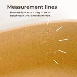 Pino Classic Bowl - Hondenvoerbak - Ø18x8 cm Beige Geschikt Voor Middelgrote Honden Medium