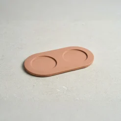 Pino Onderzetter - Hondenvoerbak - 41.5x22x2 cm Terracotta Geschikt Voor Hond En Kat Small-Medium