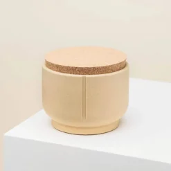 Pino Snoepdoos - Snacksbewaarbak - 14.5x13x11 cm Beige Geschikt Voor Hond En Kat Small