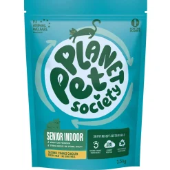 Planet Pet Society Cat Dry Second Chance Senior-Indoor - Kattenvoer - Kip 1.5 kg