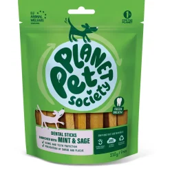 Planet Pet Society Dog Dental Fresh Breath - Hondensnacks - Mint Salie 210 g