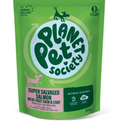 Planet Pet Society Dog Pouch Super Salvaged Skin & Coat - Hondenvoer - Zalm 260 g