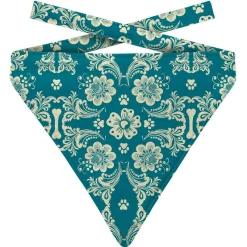 Plenty Gifts Bandana Dog Botanic Blue - Cadeau - 20x24 cm L