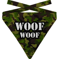 Plenty Gifts Bandana Dog Woof Army - Cadeau - 18x22 cm M