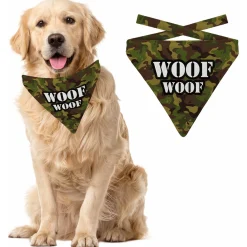 Plenty Gifts Bandana Dog Woof Army - Cadeau - 18x22 cm M