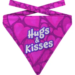 Plenty Gifts Bandana Dog Hugs - Cadeau - 18x22 cm Pink Wit