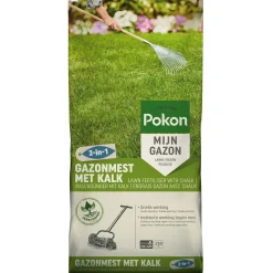 Pokon Gazonmest Met Kalk 3-In-1 - Gazonmeststoffen