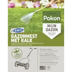 Pokon Gazonmest Met Kalk 3-In-1 - Gazonmeststoffen