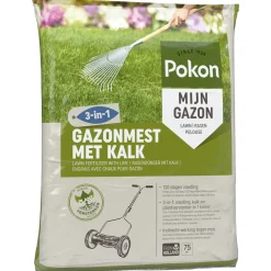 Pokon Gazonmest Met Kalk 3-In-1 - Gazonmeststoffen