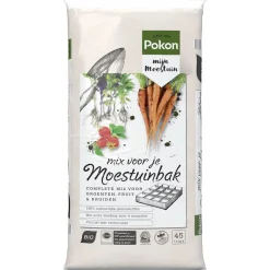 Pokon Moestuinbakkenmix - Potgrond Turf - 45 l