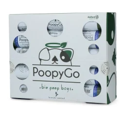 Poopygo Poepzakjes Lavendelgeur Single Roll - Hondenpoepzakjes - 33x21 cm Groen Wit 15 stuks