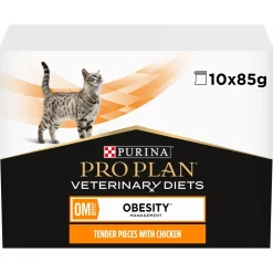 Pro Plan Veterinary Diets Feline Om Obesity Management - Kattenvoer - Kip 10x85 g