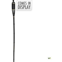 Progarden Bamboefakkel - Branders - 150 cm Zwart