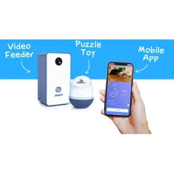 Puppod Rocker Training Snoepjes Camera Automaat - Hondenopvoeding - Wit Grijs