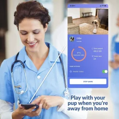 Puppod Rocker Training Snoepjes Camera Automaat - Hondenopvoeding - Wit Grijs