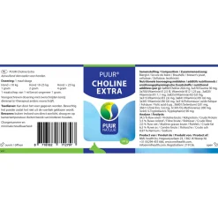 Puur Natuur Choline Extra - Supplement - Weerstand - 100 g Hond
