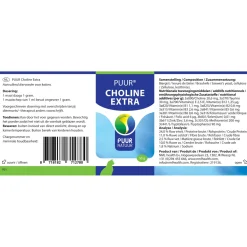 Puur Natuur Choline Extra - Supplement - Weerstand - 50 g Kat