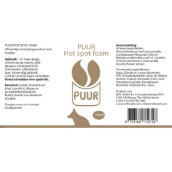 Puur Natuur Hot Spot Foam - Huidverzorging - 148 ml Hond