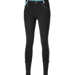 P3-Wear Rijbroek Dames Zwart&Aqua - Ruiterkleding