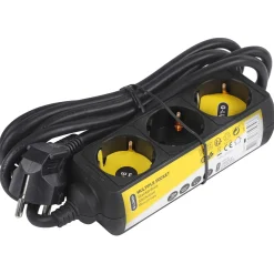 Q-Link Stekkerdoos 3v - Elektra - 3 m Zwart