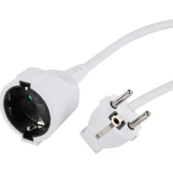 Q-Link Verlengsnoer 3x1.5 - Elektra - 10 m Wit 3500 Watt