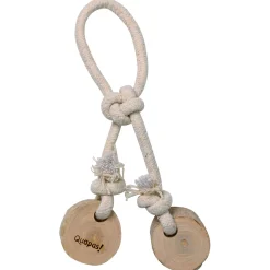 Quapas! Hondenspeeltje Koffiehout Bouncy - Hondenspeelgoed - 28x15 cm