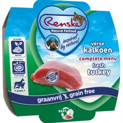 Renske Hond Senior Vers Vlees - Hondenvoer - Kalkoen 100 g Graanvrij