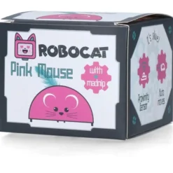 Robocat Pink Mouse - Kattenspeelgoed - Pink Groen Met Madnip