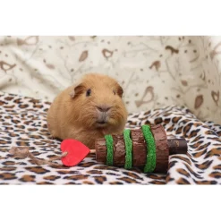 Rosewood Cupid & Comet Kerstboom Voor Kleine Knagers - Speelgoed - 7 x 7 x 16.5 cm Bruin