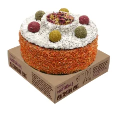 Rosewood Naturals Verjaardags Taart - Knaagdiersnack - 13x13x10 cm 300 g Wit