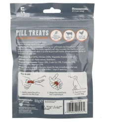 Rosewood Pill Treats - Medicijnen Snoepje - Hondensnacks - Kip Rund 80 g