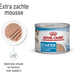 Royal Canin Starter Mousse Mother & Babydog - Puppy-Hondenvoer - 195 g