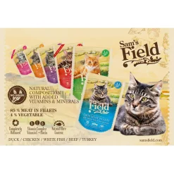 Sam's Field Cat Maaltijdzakjes True Meat Filets 85 g - Kattenvoer
