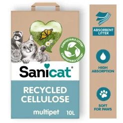 Sanicat Recycled Cellulose - Kattenbakvulling