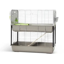 Savic Caesar 3 Double - Dierenverblijf - 100x50x97 cm Lichtgrijs Grijs