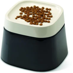 Savic Ergo Cube Food - Kattenvoerbak - 22x21x17.5 cm Zwart Wit