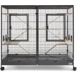 Savic Kleine Dierenkooi Tasmania 120 - Dierenverblijf - 120x65x107 cm Zwart