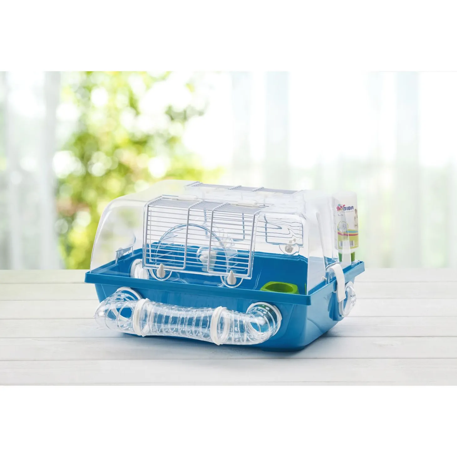 Savic Muis-Dwerghamsterkooi Spelos - Dierenverblijf - 42.5x38x24 cm Blauw