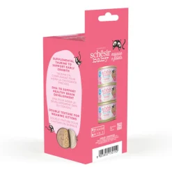 Schesir Baby - Kattenvoer - Kip Zalm 3x55 g