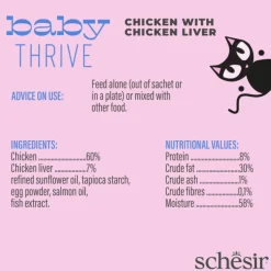 Schesir Baby Trive - Kattenvoer - Kip 160 g