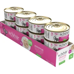 Schesir Blik Gelei - Kattenvoer - Kip Ham 70 g