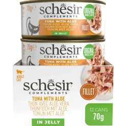 Schesir Blik Gelei - Kattenvoer - Tonijn Aloë Vera 70 g