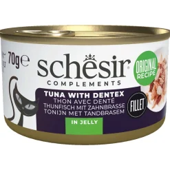 Schesir Blik Gelei - Kattenvoer - Tonijn Tandbrasem 70 g