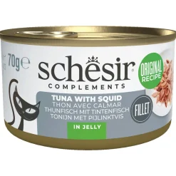Schesir Blik Gelei - Kattenvoer - Tonijn Inktvis 70 g